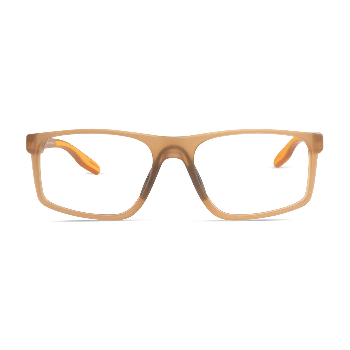 Rectangle Brown Sport Eyeglasses