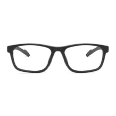 Rectangle Black Sport Eyeglasses