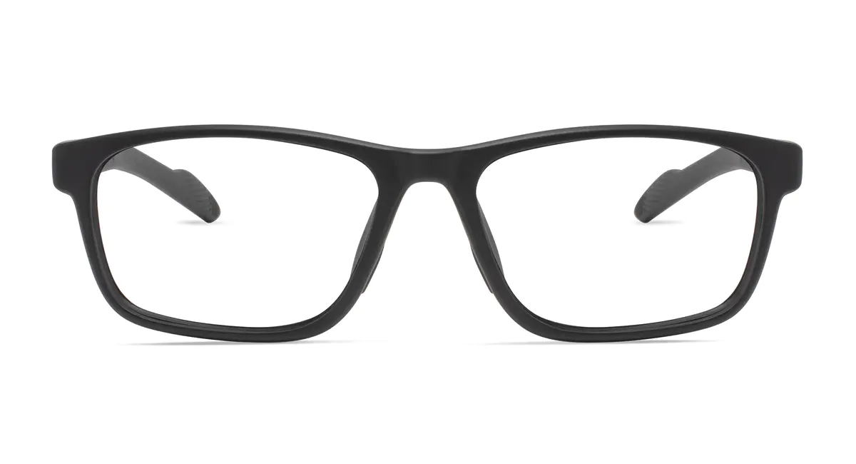 Rectangle Black Sport Eyeglasses