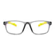 Rectangle Transparent Gray Sport Eyeglasses