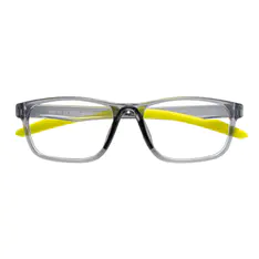 Rectangle Transparent Gray Sport Eyeglasses