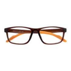 Rectangle Brown/Orange Sport Eyeglasses