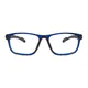 Rectangle Blue/Black Sport Eyeglasses