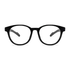 Oval Black Sport Eyeglasses
