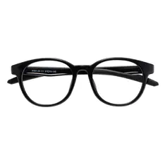 Oval Black Sport Eyeglasses