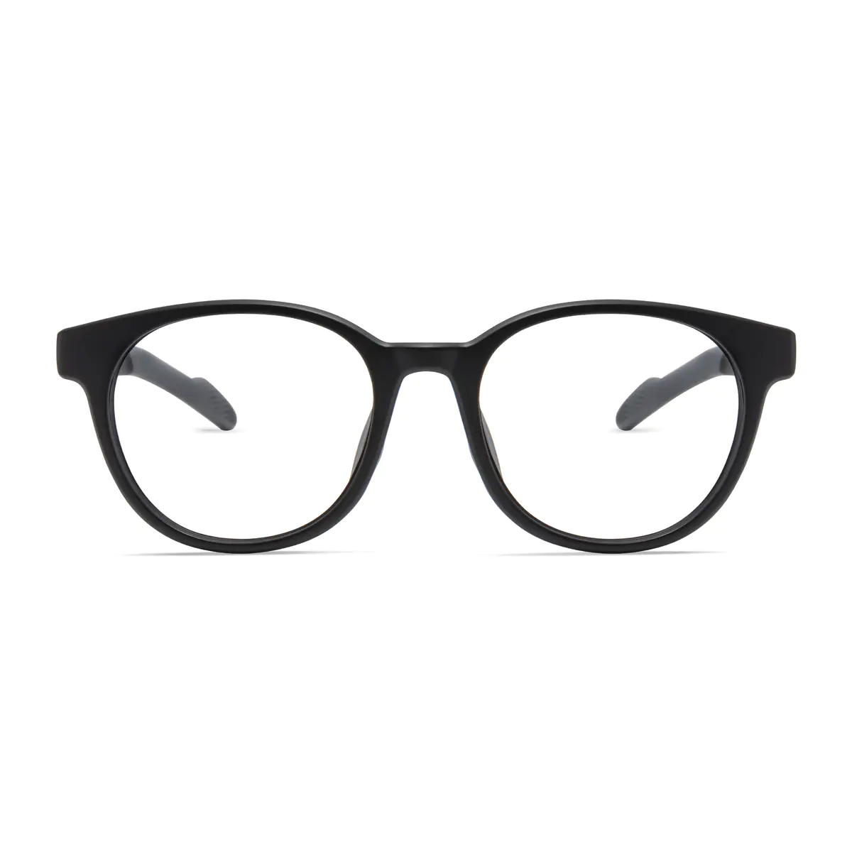 Oval Gray Sport Eyeglasses