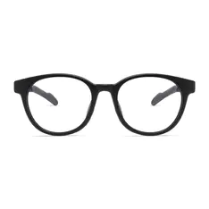 Oval Gray Sport Eyeglasses