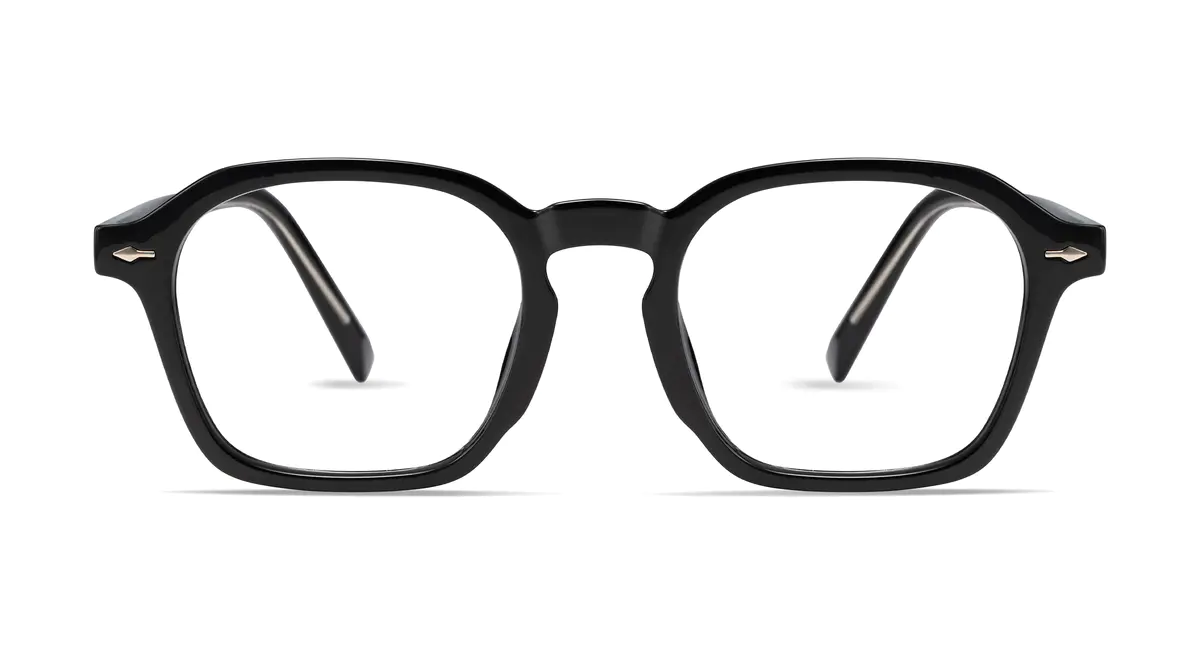 Square Black Eyeglasses