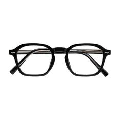 Square Black Eyeglasses