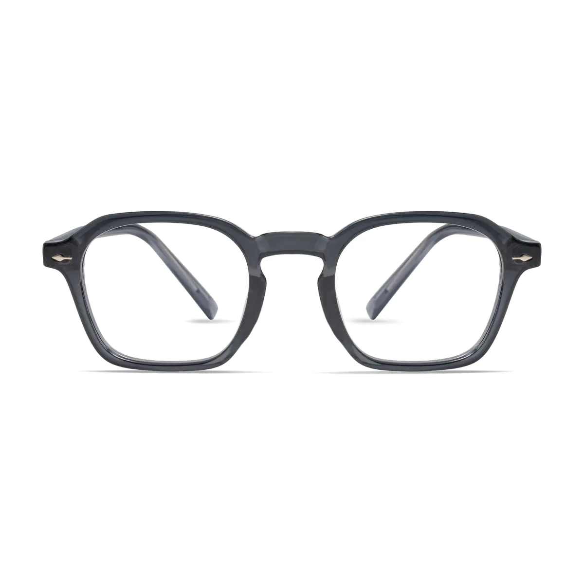 Square Gray Eyeglasses