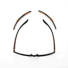 Rectangle Black/Orange Sport Eyeglasses