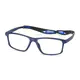 Rectangle Blue Sport Eyeglasses