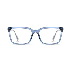 Rectangle Blue Eyeglasses