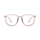 Square Transparent Brown Eyeglasses