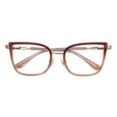 Cat-eye Brown Eyeglasses