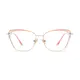 Cat-eye Transparent Amber Eyeglasses