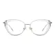 Cat-eye Transparent Gray Eyeglasses