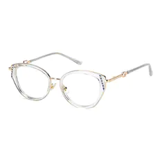 Cat-eye Transparent Gray Eyeglasses
