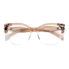 Cat-eye Yellow/Clear Eyeglasses