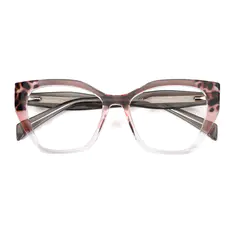 Cat-eye Pink/Clear Eyeglasses