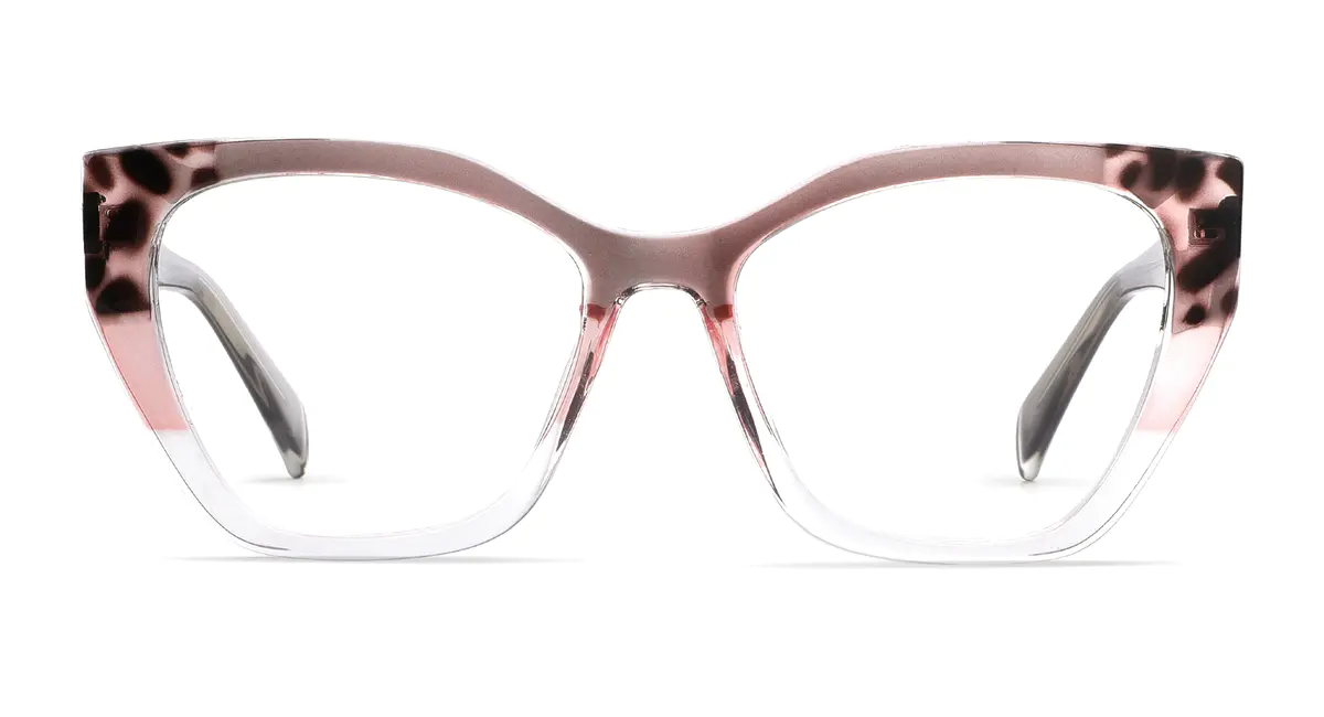Cat-eye Pink/Clear Eyeglasses