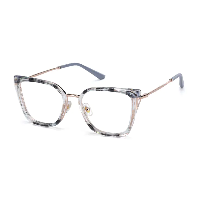 Cat-eye Blue/Tortoiseshell Eyeglasses