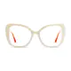 Square Shell-colored Eyeglasses