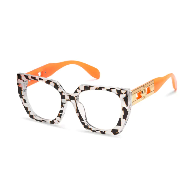 Geometric Tortoiseshell Eyeglasses
