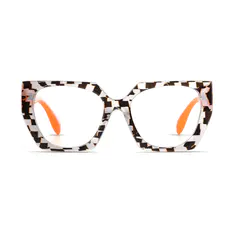 Geometric Tortoiseshell Eyeglasses