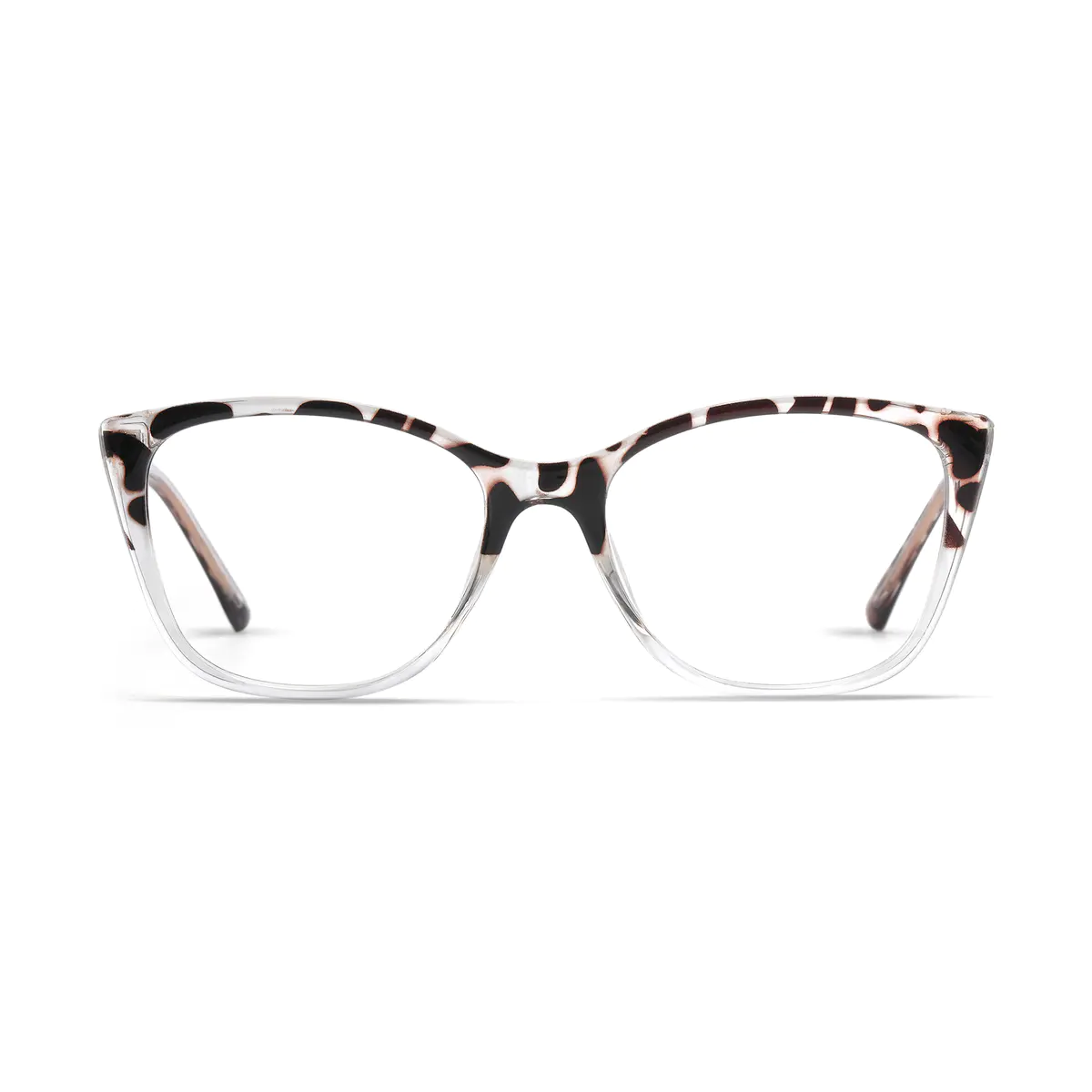 Geometric Ivory Tortoiseshell/Clear Eyeglasses