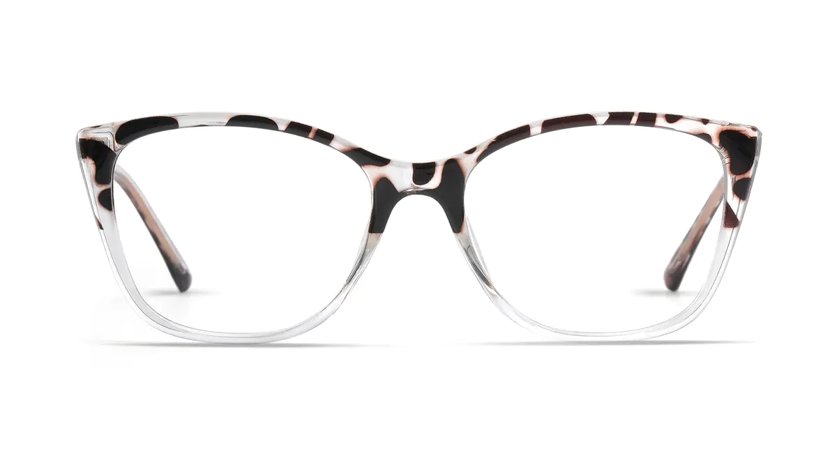 Cat-eye Ivory Tortoiseshell/Clear Eyeglasses