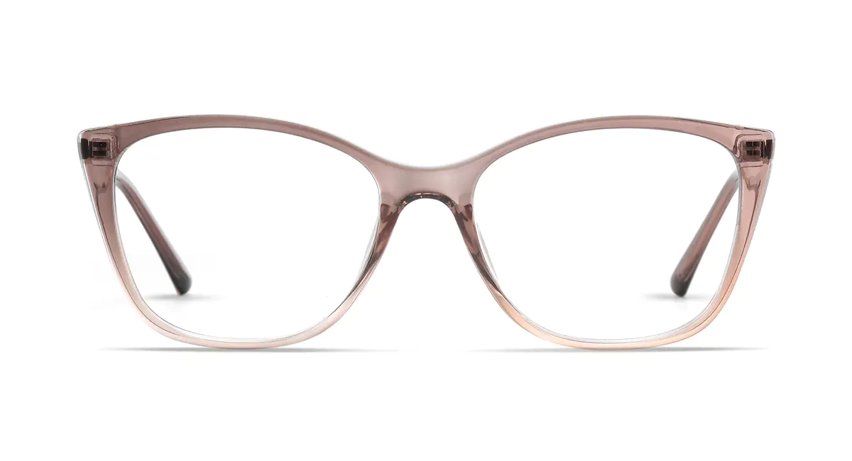 Cat-eye Gradient Brown Eyeglasses