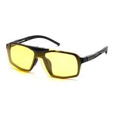 Rectangle Black Driving Clip-On Sunglasses