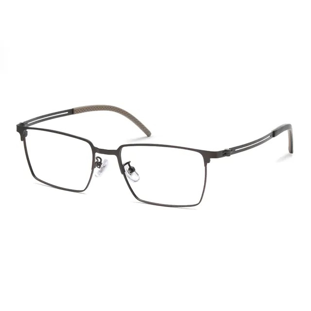 Rectangle bronze Eyeglasses
