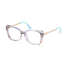 Square Striped/Purple Eyeglasses