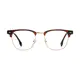 Browline Transparent Brown Eyeglasses