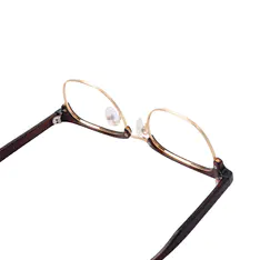 Browline Transparent Brown Eyeglasses