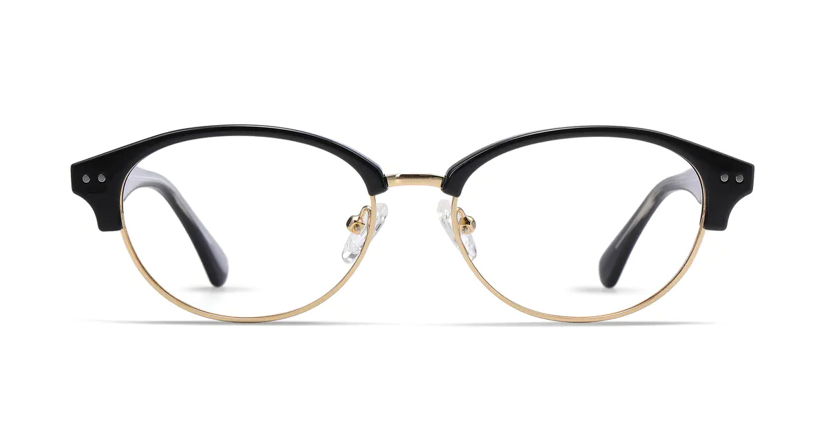 Oval Black Eyeglasses
