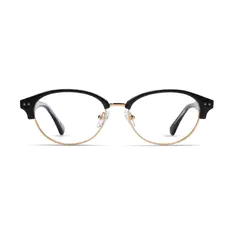 Oval Black Eyeglasses