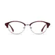 Oval Red Eyeglasses