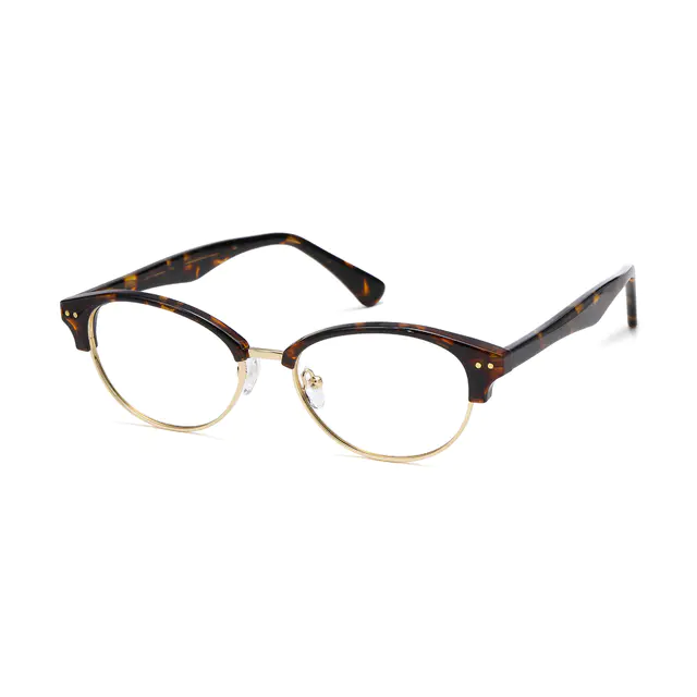 Oval Tortoiseshell Eyeglasses