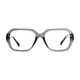 Square Transparent Gray Eyeglasses