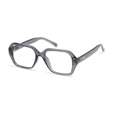Square Transparent Gray Eyeglasses