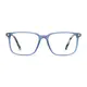 Rectangle Transparent Blue Eyeglasses