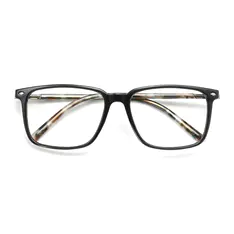 Rectangle Transparent Green Eyeglasses