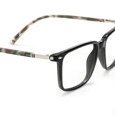 Rectangle Transparent Green Eyeglasses