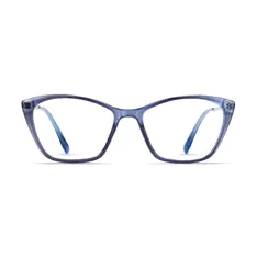 Cat-eye Blue Eyeglasses