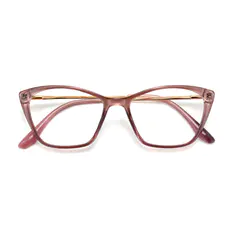 Cat-eye Transparent Pink Eyeglasses