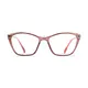 Cat-eye Transparent Pink Eyeglasses