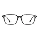 Rectangle Transparent Gray Eyeglasses